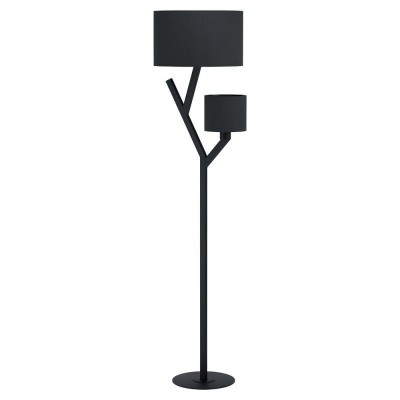 Lampadar modern negru cu 2 brate BALNARIO