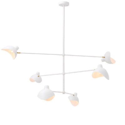 Lustra design modern LUX Vince alb