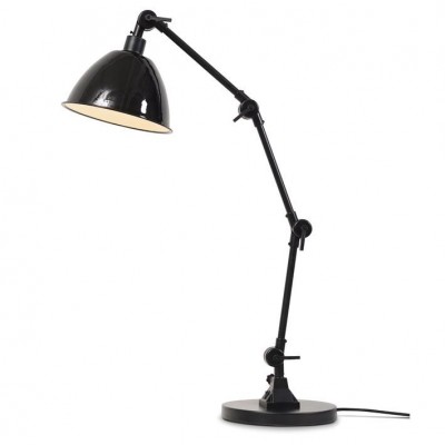 Lampa de masa moderna cu brat articulat Amsterdam abajur metalic negru