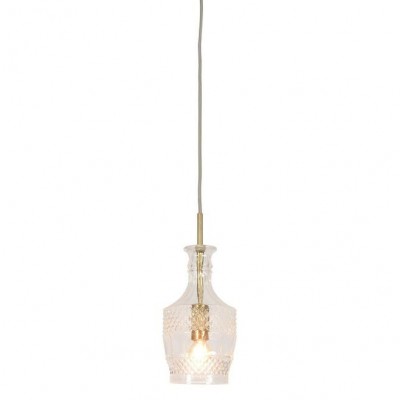 Lustra, Pendul elegant din sticla Brussels transparent/gold, straight