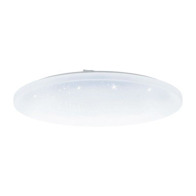 Plafoniera LED dimabila cu telecomanda FRANIA-A cu efect de cristal alb, 57cm