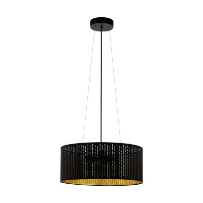 Pendul design modern VARILLAS negru, auriu 53cm