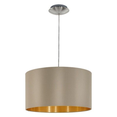 Pendul design modern MASERLO taupe/auriu