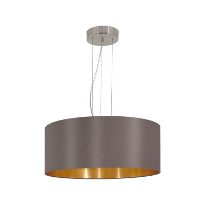 Lustra, pendul design modern MASERLO cappucino/auriu