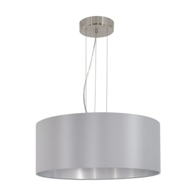 Lustra, pendul design modern MASERLO gri/argintiu