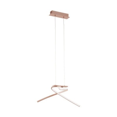 Lustra suspendata LED design modern PALOZZA auriu rose