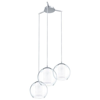 Lustra cu 3 pendule design modern BOLSANO crom