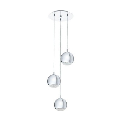 Lustra cu 3 pendule design elegant GU10-LED, diametru 29cm, CONESSA