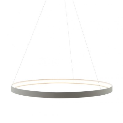 Lustra LED suspendata design modern circular CIRCLE 110, alb