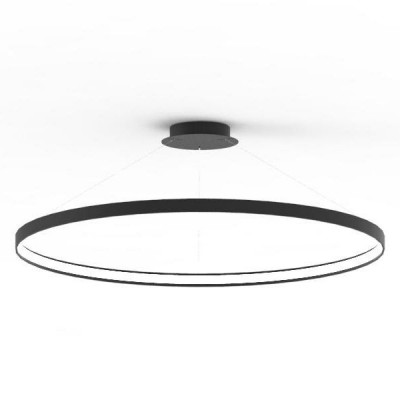 Lustra LED suspendata design modern circular CIRCLE 110, negru