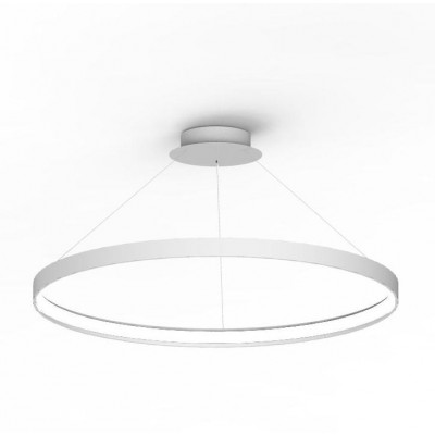 Lustra LED suspendata design modern circular CIRCLE 78, alb