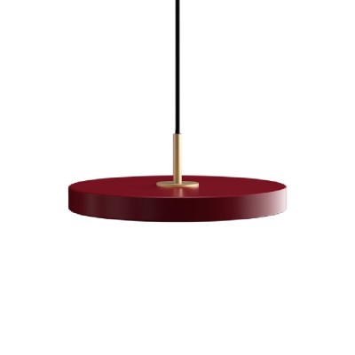 Lustra LED design scandinav Asteria mini - ruby red/ auriu