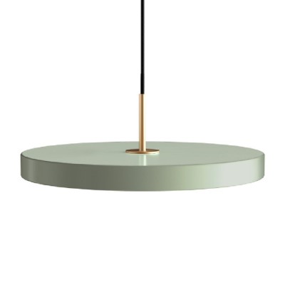 Lustra LED design scandinav Asteria medium - nuance olive/ auriu