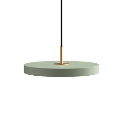 Lustra LED design scandinav Asteria mini - nuance olive/ auriu