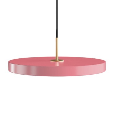 Lustra LED design scandinav Asteria medium - nuance rose/ auriu