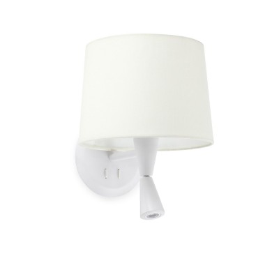 Aplica cu reader LED eleganta design modern CONGA alba