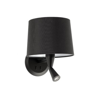 Aplica cu reader LED eleganta design modern CONGA neagra