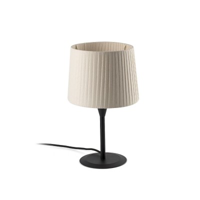 Veioza / Lampa de masa moderna design elegant SAMBA mini negru/bej