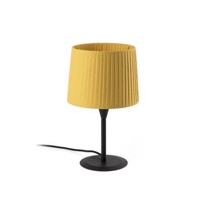 Veioza / Lampa de masa moderna design elegant SAMBA mini negru/galben