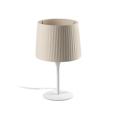 Veioza / Lampa de masa moderna design elegant SAMBA alb/bej