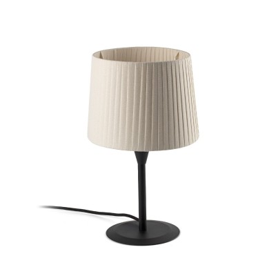 Veioza / Lampa de masa moderna design elegant SAMBA negru/bej