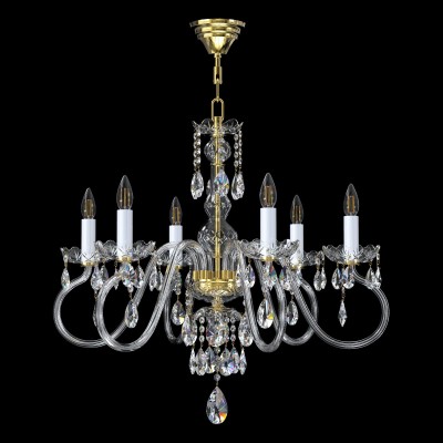 Candelabru cu 6 brate LUX design modern, Cristal Exclusive Miracle