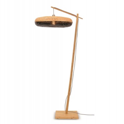 Lampadar eco din bambus Palawan natur/ negru, 60x15cm