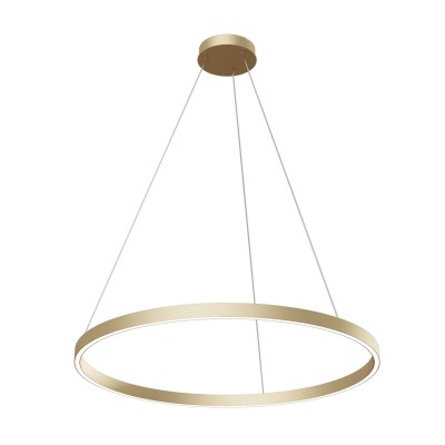 Lustra suspendata LED design tehnic, diametru:80cm, Rim alama