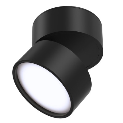 Spot aplicat directionabil LED design modern Onda 4000K negru