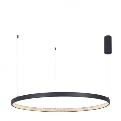 Lustra LED dimabila, design modern PRESTON, 110cm negru