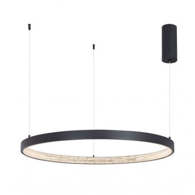 Lustra LED dimabila, design modern PRESTON, 60cm negru