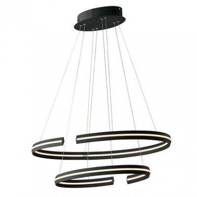 Lustra suspendata LED design modern, 80cm, CLARKE 4000K negru