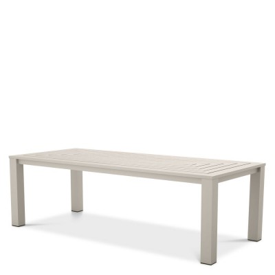 Masa pentru interior/ exterior design LUX din aluminiu Vistamar sand, 240x105cm