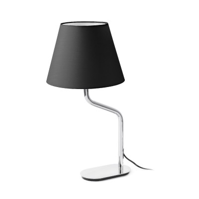 Veioza / Lampa de masa moderna design elegant ETERNA crom/negru