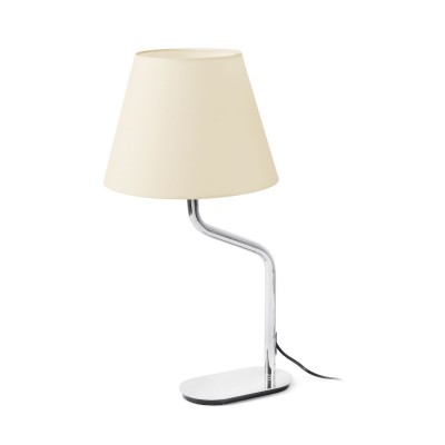 Veioza / Lampa de masa moderna design elegant ETERNA crom/bej