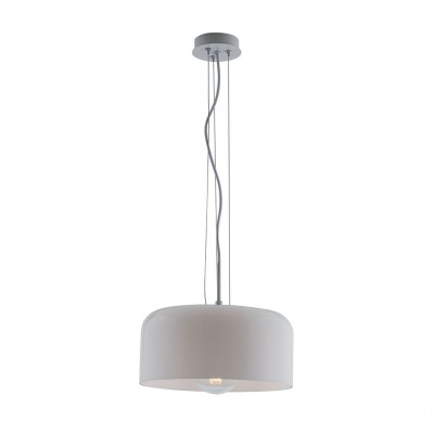 Pendul design modern, diametru 30cm, GIBUS alb