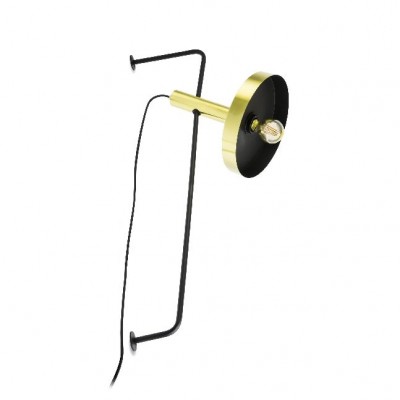 Lampa de perete design modern WHIZZ auriu/negru