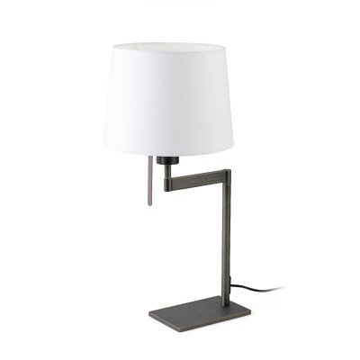 Veioza / Lampa de masa design elegant ARTIS bronz/alb