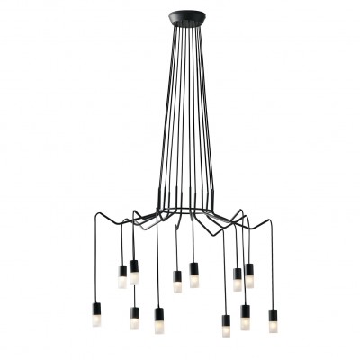 Lustra suspendata design modern SPIDER, 86,5cm antracit