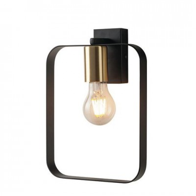 Aplica de perete design clasic SMITH negru/auriu