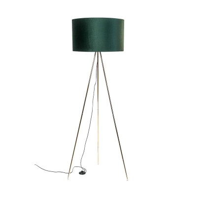 Lampadar cu trepied design modern INGA auriu/ verde