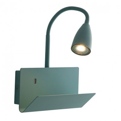 Aplica de perete, mufa usb design modern GULP verde