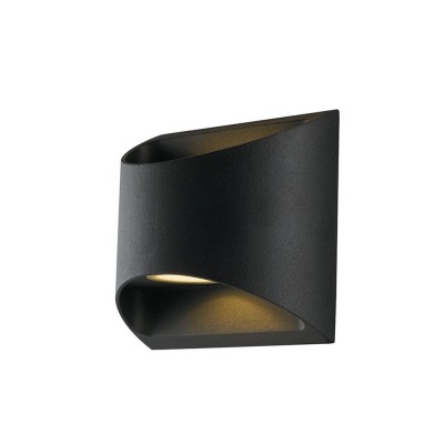 Aplica LED luminat exterior design modern IP54 VEYRON negru