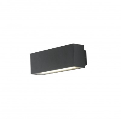 Aplica LED luminat exterior design modern IP54 AGERA negru