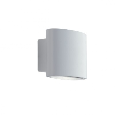 Aplica LED luminat exterior design modern IP54 BOXTER alb