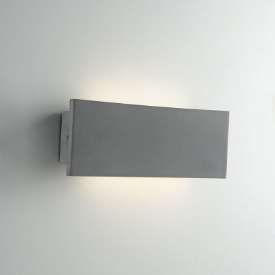 Aplica LED pentru iluminat exterior design modern IP65 PARKER, L-30cm, gri