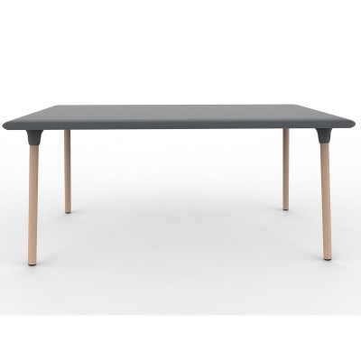 Masa de interior din polipropilena si lemn,  Wood New Flash Table 160x90