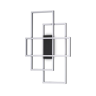 Lustra LED aplicata design geometric FRAME PL RETTANGOLO nergru