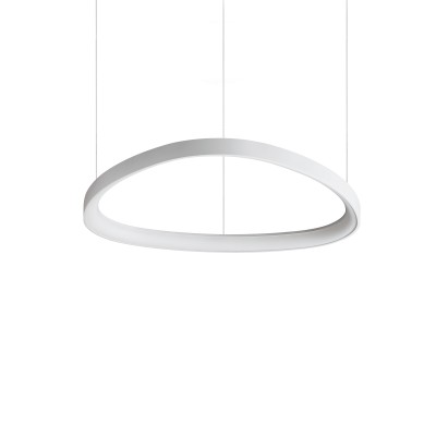 Lustra LED suspendata design circular GEMINI SP D061 BIANCO