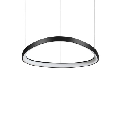 Lustra LED suspendata design circular GEMINI SP D061 NERO